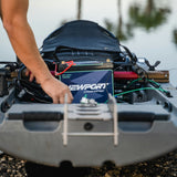 24V 50Ah Lithium Battery Kayak Front View | Newport