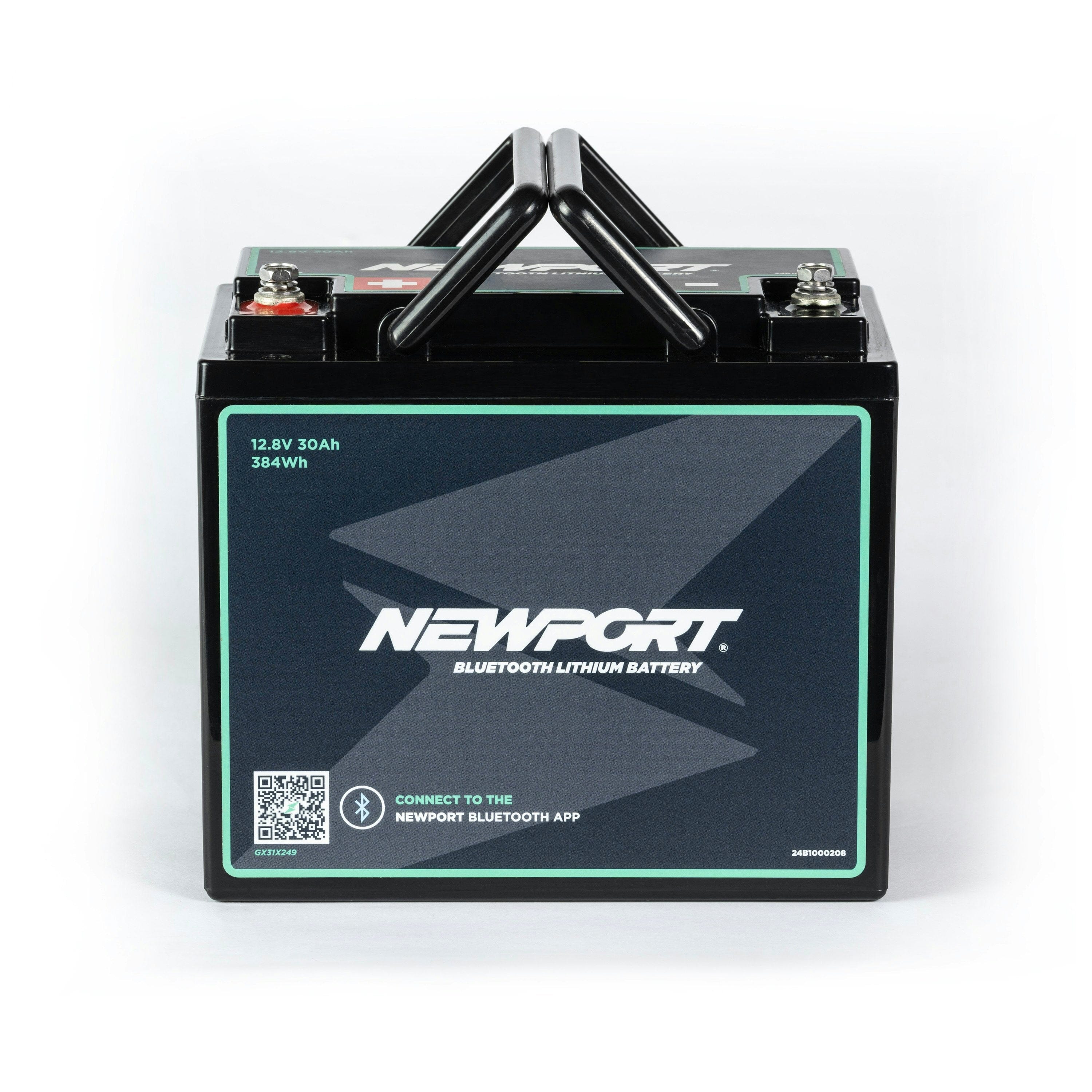 12V 30Ah Lithium Battery Front View | Newport