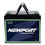 36V 30Ah Lithium Battery Front View | Newport