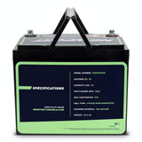 36V 30Ah Lithium Battery Back View | Newport