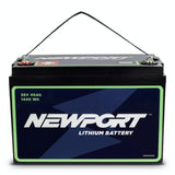 36V 40Ah Extended Lithium Battery Front View | Newport