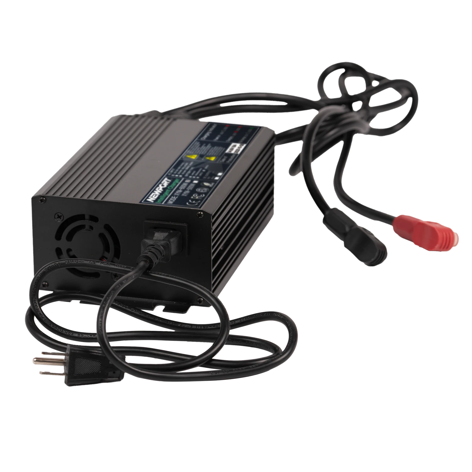 36V LoPRO Battery Charger Side View | Newport