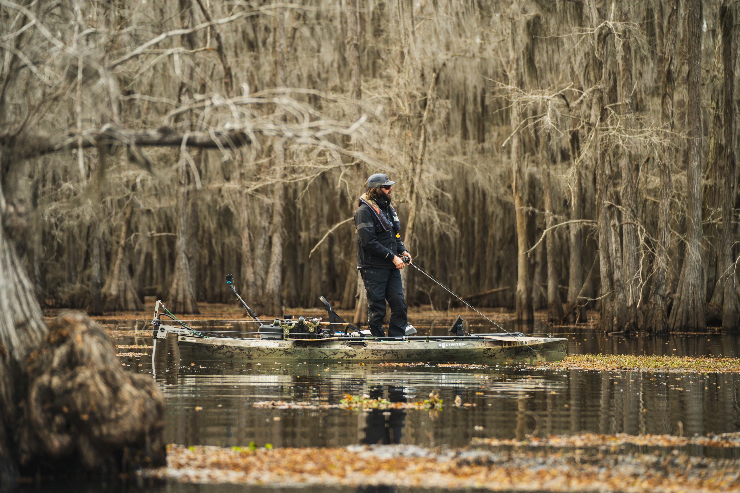 NK Series Kayak Motor on Lake Caddo