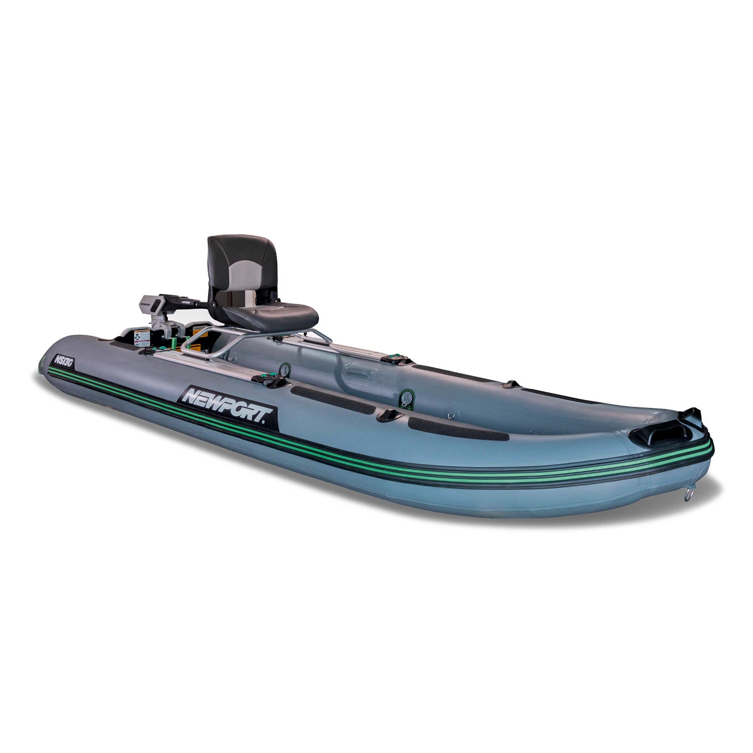 NS130 Inflatable Skiff 3/4 Front View | Newport
