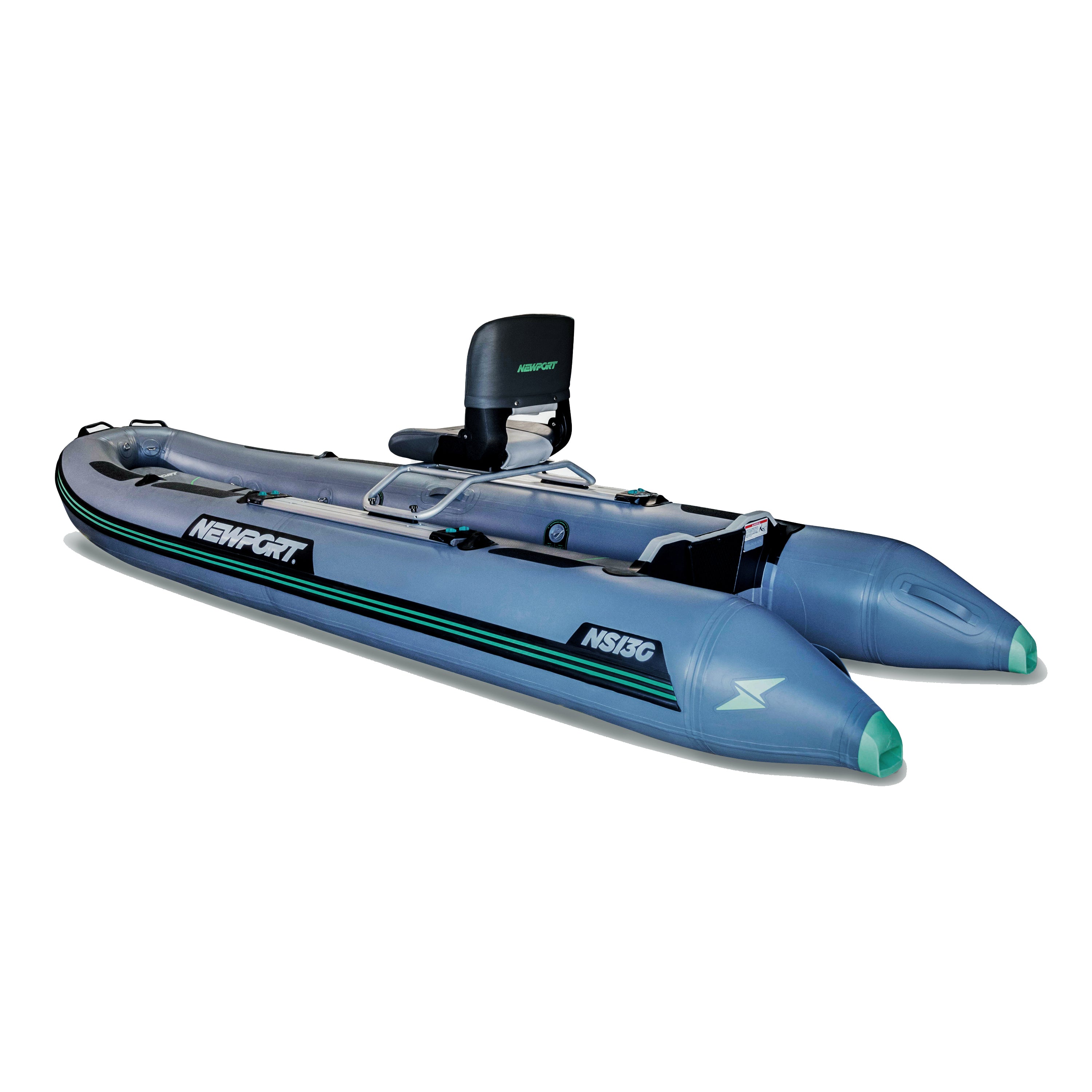 NS130 Inflatable Skiff Left Side View | Newport