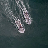 NS130 Inflatable Skiff Aerial View | Newport