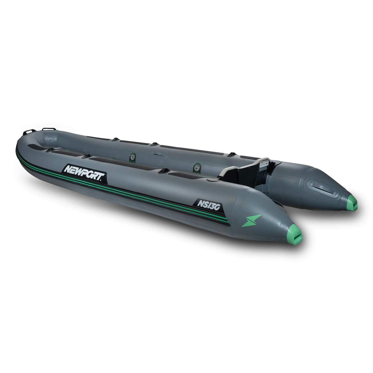 NS130 Inflatable Skiff Basic Package 3/4 Back View | Newport