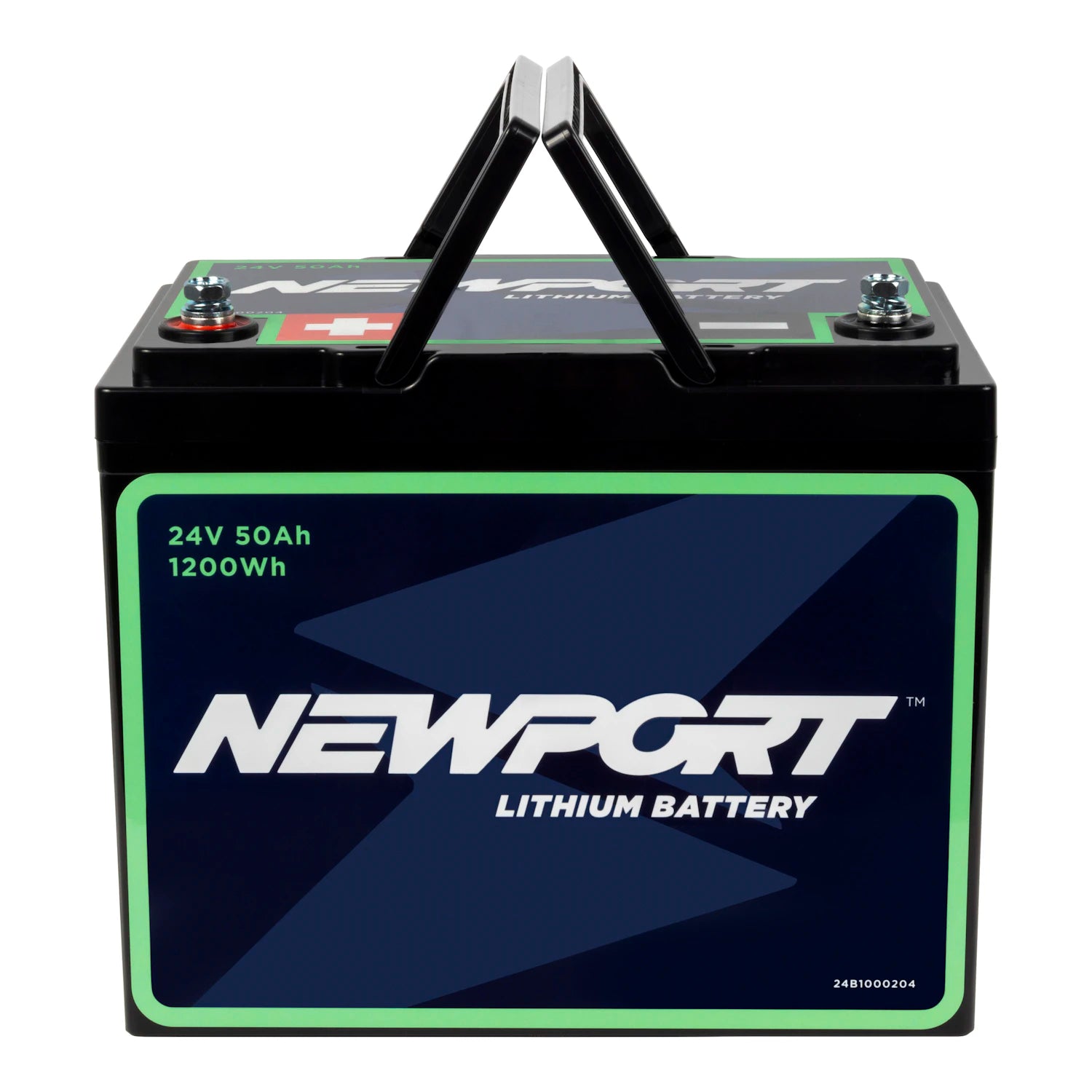 24V 50Ah Lithium Battery Front View | Newport