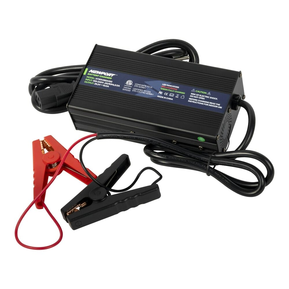 36V Lithium Battery Charger Top View | Newport