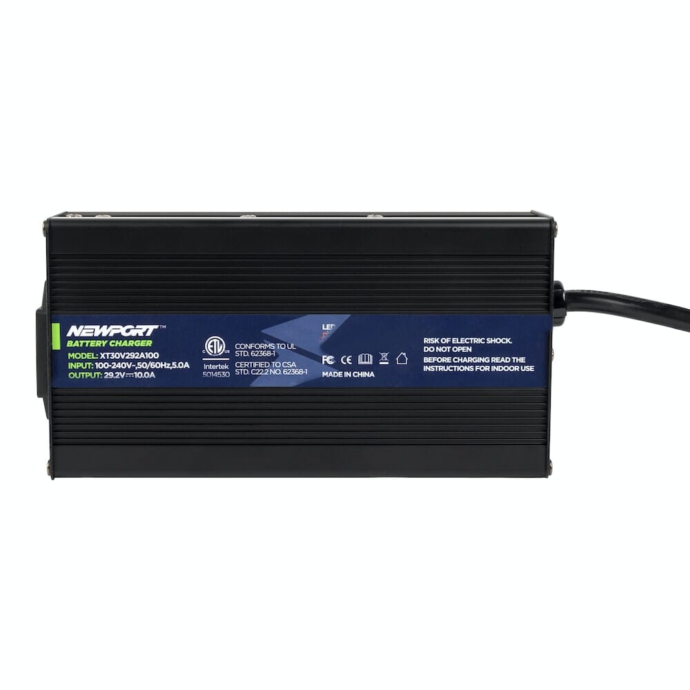 36V Lithium Battery Charger Front View | Newport