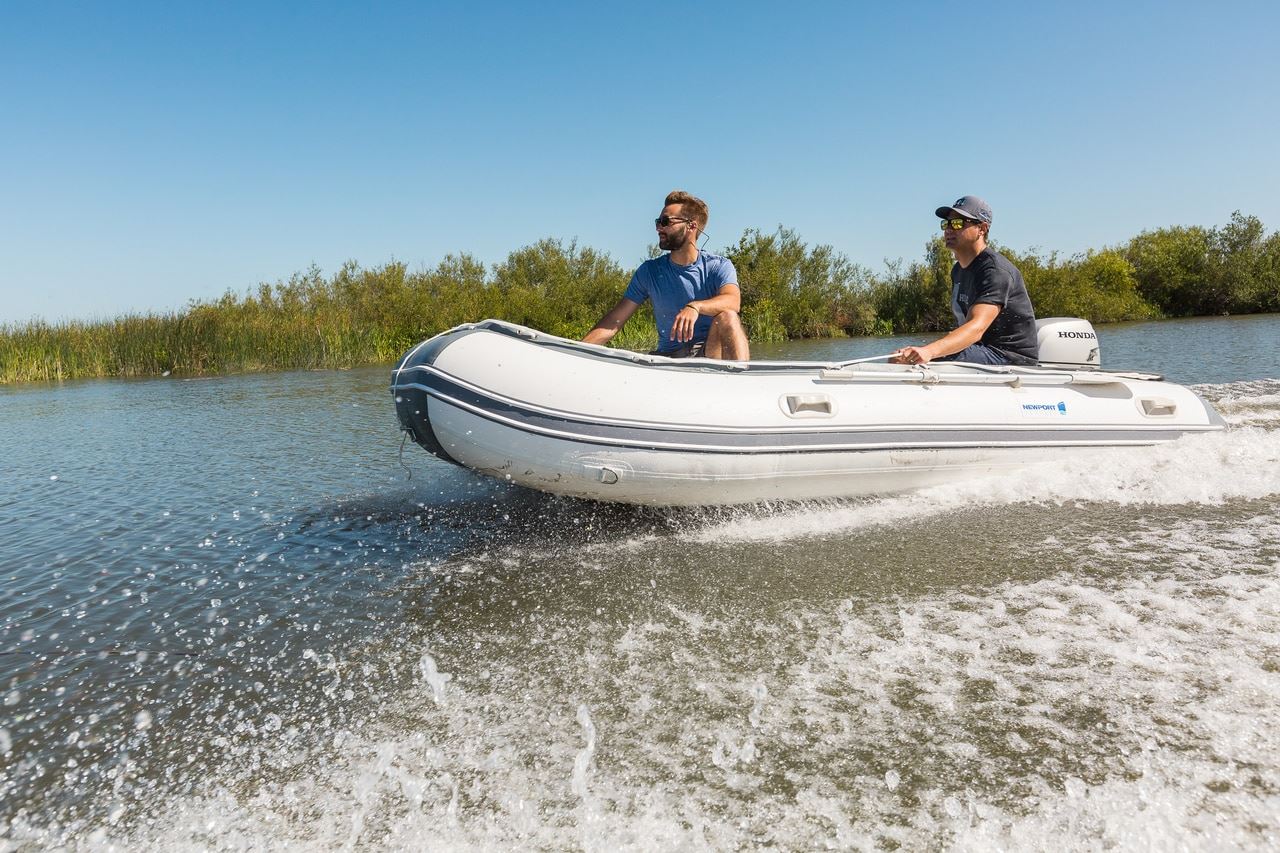 Catalina Inflatable Boat Water Side View | Newport