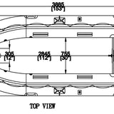 Catalina Inflatable Boat Top Sketch View | Newport