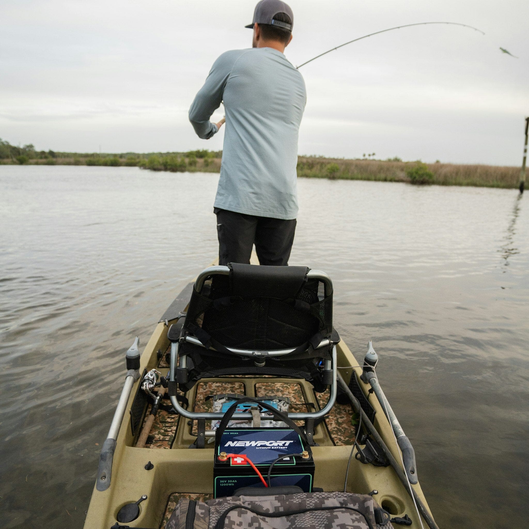 24V 50Ah Lithium Battery With NK180PRO Kayak Motor | Newport