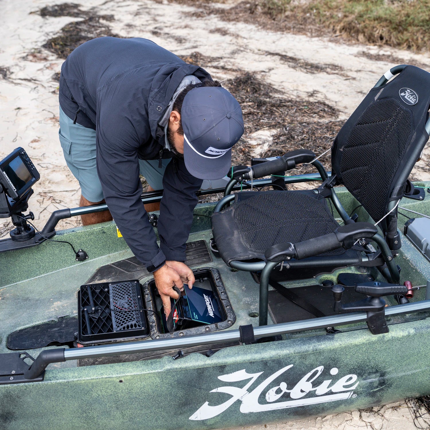 12V 50Ah Lithium Battery on Kayak | Newport