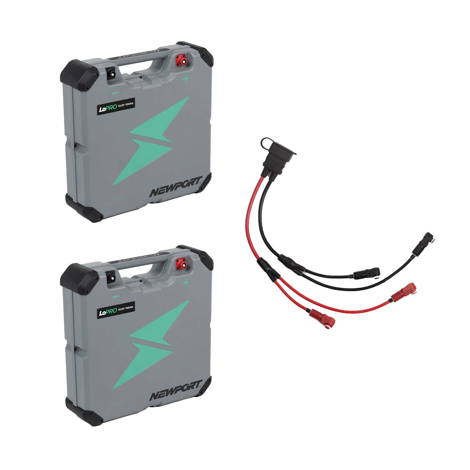 12V 100Ah LoPro Parallel Battery Bundle – Expandable Power | Newport