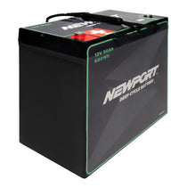 12V 50Ah AMG Battery 3/4 Side View | Newport 