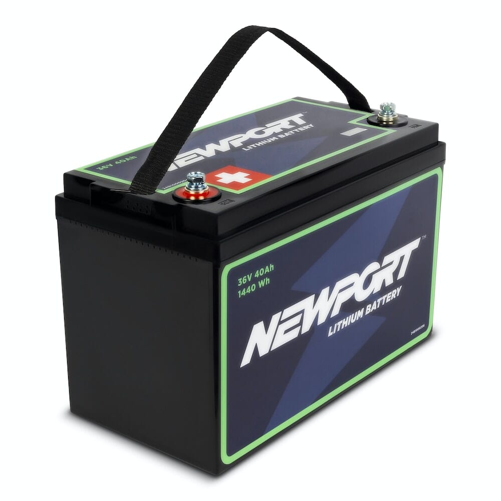 Newport 36V 40AH Extended Range Lithium (LiFePO4) Outboard Motor Battery