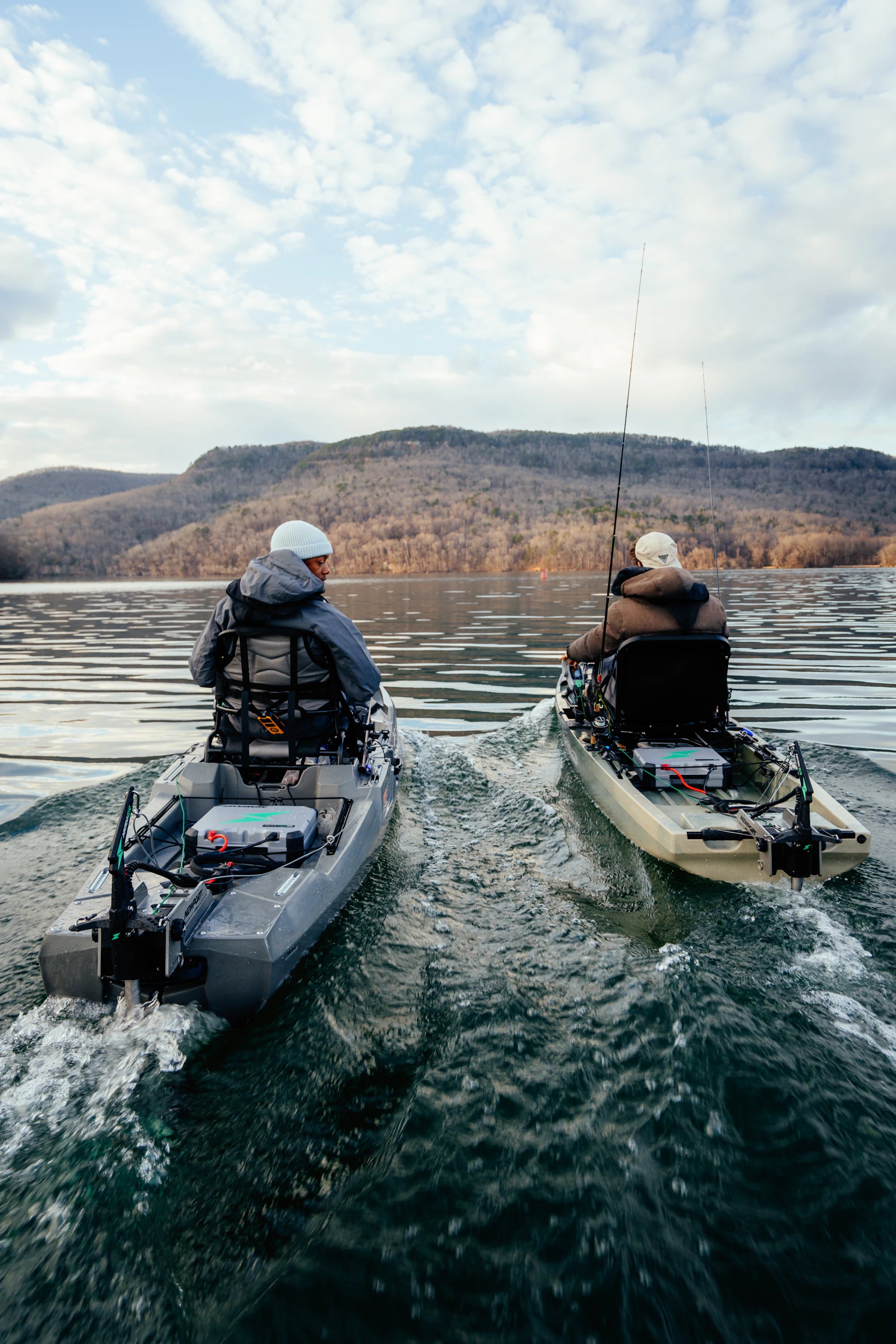 NK300 HD Electric Motor in a lake