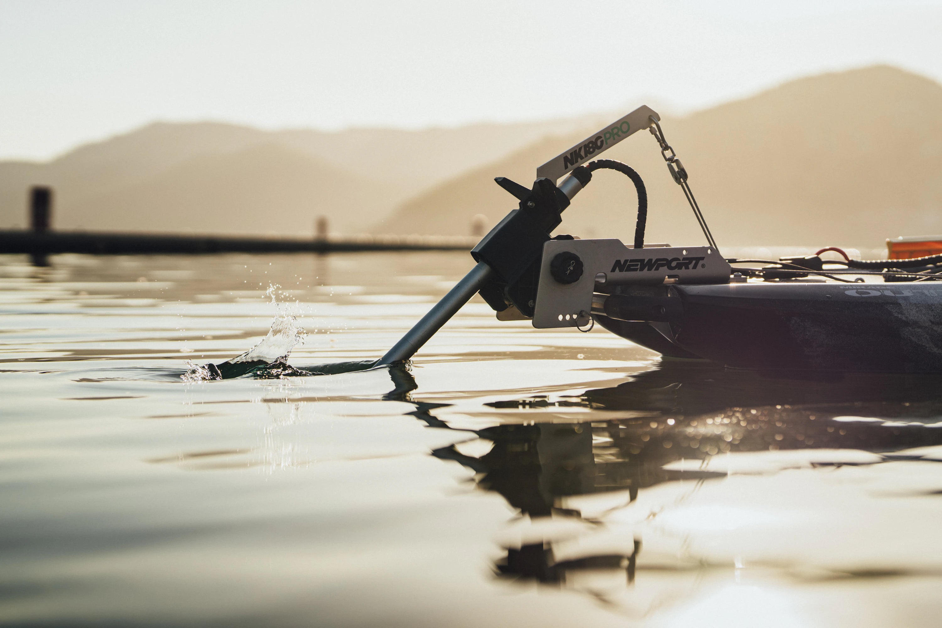 NK180PRO Electric Kayak Motor In the Water| Newport