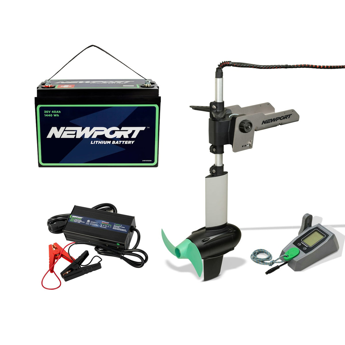 NK300 Electric Outboard Motor Bundle - NK300 + 36V 40Ah + 36V Battery Charger