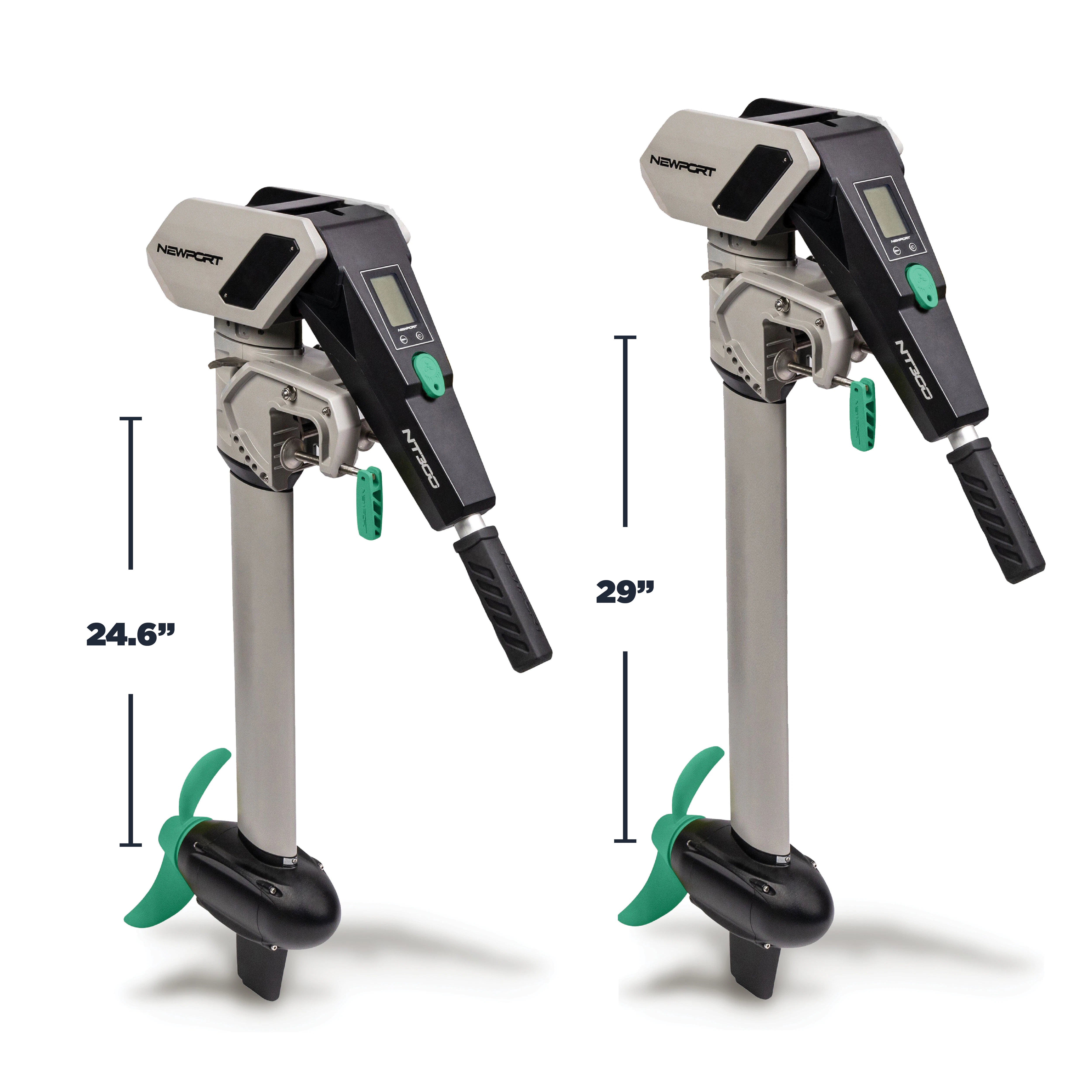 NT300 Electric Outboard Motor Shaft Length Comparison | Newport