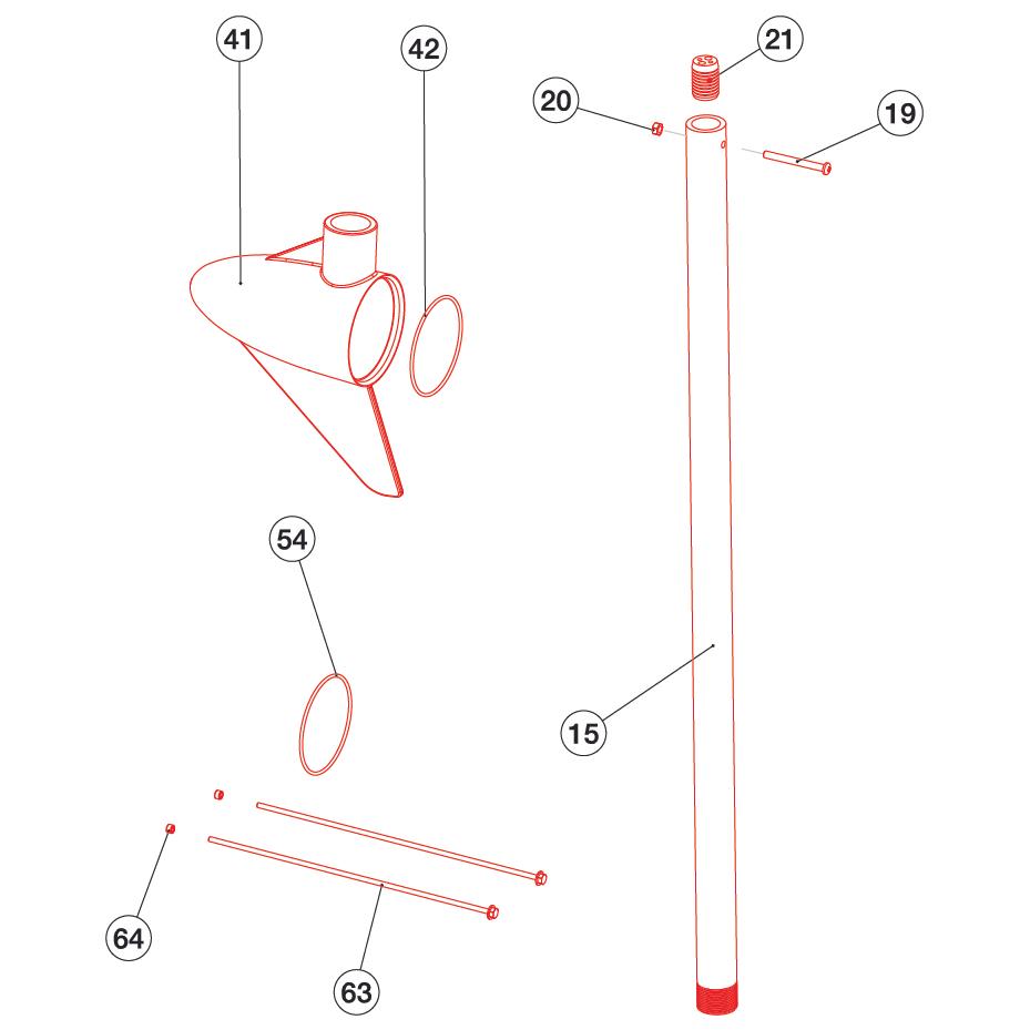 Lower Shaft Replacement Kit 36lb & 46lb Models