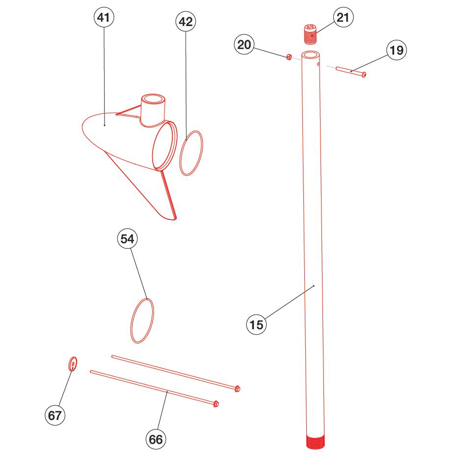 Lower Shaft Replacement Kit 55lb Model