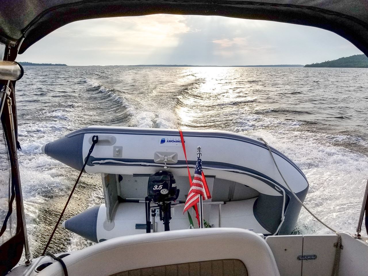 Newport Inflatable Dinghy on Boat | Newport
