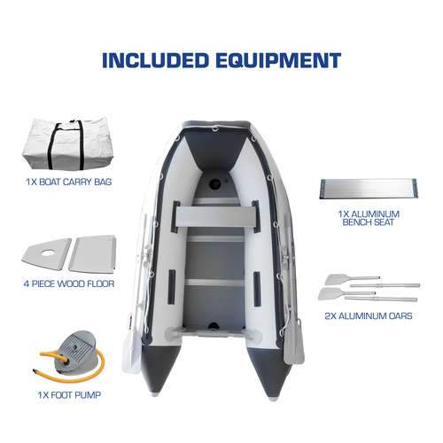 Newport Dana Inflatable Boat - 8ft Marine Wood Floor