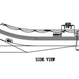 Newport Inflatable Boat Side Sketch View | Newport

